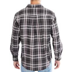 Men's Smith's Workwear Buffalo Plaid Flannel Button-Down Shirt -Outdoor Clothing Sales 4134071 ALT