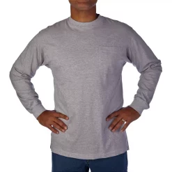 Men's Smith's Workwear Extended-Tail Pocket Tee -Outdoor Clothing Sales 4134150 Heather Gray