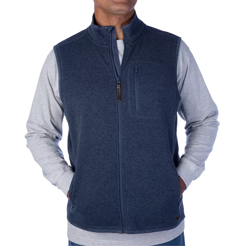 Men's Smith's Workwear Full-Zip Sweater Fleece Vest 4 Men's Smith's Workwear Full-Zip Sweater Fleece Vest - Image 2