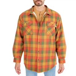 Men's Smith's Workwear Plaid Sherpa-Lined Cotton Flannel Shirt Jacket 19 Men's Smith's Workwear Plaid Sherpa-Lined Cotton Flannel Shirt Jacket -Outdoor Clothing Sales 4134573 Harvest 55