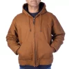Men's Smith's Workwear Canvas Tricot Quilt-Lined Hooded Work Jacket -Outdoor Clothing Sales 4134615