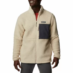 Men's Columbia Mountainside Heavyweight Fleece Zip-Front Jacket -Outdoor Clothing Sales 4217516 Ancient Fossil