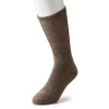 Men's Doctor's Choice 2-pack Diabetic Cushioned Crew Socks - Extended Size -Outdoor Clothing Sales 4223346 Brown
