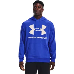Big & Tall Under Armour Rival Fleece Big Logo Hoodie -Outdoor Clothing Sales 4232516 Versa Blue
