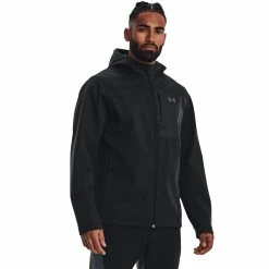 Men's Under Armour ColdGear® Infrared Shield Full-Zip Hoodie -Outdoor Clothing Sales 4236080 Black