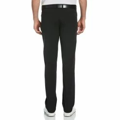 Men's Grand Slam Classic-Fit Horizontal Texture 5-Pocket Flat-Front Golf Pants -Outdoor Clothing Sales 4257633 ALT