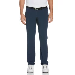 Men's Grand Slam Classic-Fit Horizontal Texture 5-Pocket Flat-Front Golf Pants -Outdoor Clothing Sales 4257633 Navy