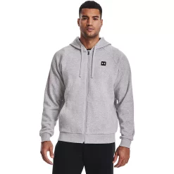 Men's Under Armour Rival Fleece Full-Zip Hoodie -Outdoor Clothing Sales 4265910 Mod Gray Light Heather