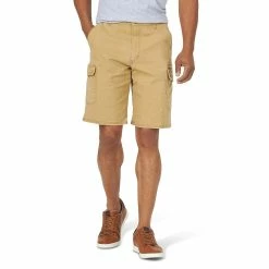 Men's Wrangler Twill Cargo Shorts -Outdoor Clothing Sales 4278283 Brushed Almond