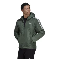 Men's adidas Core Insulated Hooded Jacket 15 Men's adidas Core Insulated Hooded Jacket -Outdoor Clothing Sales 4323243 Green Oxide