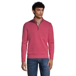 Men's Lands' End Bedford Regular-Fit Ribbed Quarter-Zip Pullover Sweater 21 Men's Lands' End Bedford Regular-Fit Ribbed Quarter-Zip Pullover Sweater -Outdoor Clothing Sales 4422815 Blossom Heather