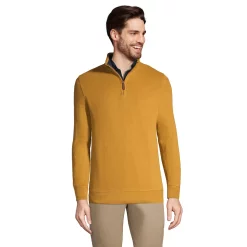 Men's Lands' End Bedford Regular-Fit Ribbed Quarter-Zip Pullover Sweater 17 Men's Lands' End Bedford Regular-Fit Ribbed Quarter-Zip Pullover Sweater -Outdoor Clothing Sales 4422815 Golden Brown