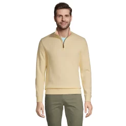 Men's Lands' End Bedford Regular-Fit Ribbed Quarter-Zip Pullover Sweater 15 Men's Lands' End Bedford Regular-Fit Ribbed Quarter-Zip Pullover Sweater -Outdoor Clothing Sales 4422815 Golden Candle Light