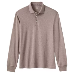 Men's Lands' End Soft Supima Polo -Outdoor Clothing Sales 4423098 Maplewood Hthr