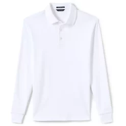 Men's Lands' End Soft Supima Polo -Outdoor Clothing Sales 4423098 White