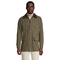 Men's Lands' End Barn Coat 13 Men's Lands' End Barn Coat -Outdoor Clothing Sales 4423157 Forest Moss Check
