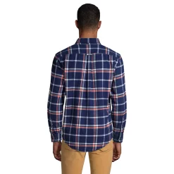 Men's Lands' End Traditional-Fit Printed Flagship Flannel Button-Down Shirt -Outdoor Clothing Sales 4430404 ALT