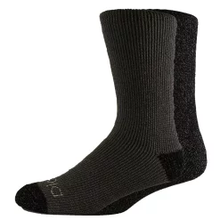 Men's Dickies 2-pack Heavyweight Charcoal-Fiber Thermal Crew Socks -Outdoor Clothing Sales 4471795 Black