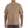 Men's Smith's Workwear Henley 2 Men's Smith's Workwear Henley -Outdoor Clothing Sales 4483285 Khaki Heather