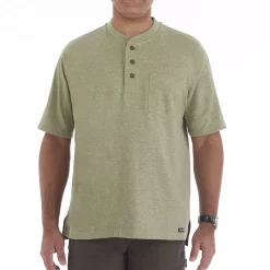 Men's Smith's Workwear Henley 15 Men's Smith's Workwear Henley -Outdoor Clothing Sales 4483285 Sage Heather