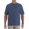 Men's Smith's Workwear Mini-Thermal Crewneck Tee -Outdoor Clothing Sales 4483286 Denim Heather