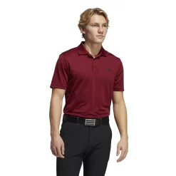 Men's adidas Primegreen Performance Golf Polo 17 Men's adidas Primegreen Performance Golf Polo -Outdoor Clothing Sales 4502340 Collegiate Burgundy