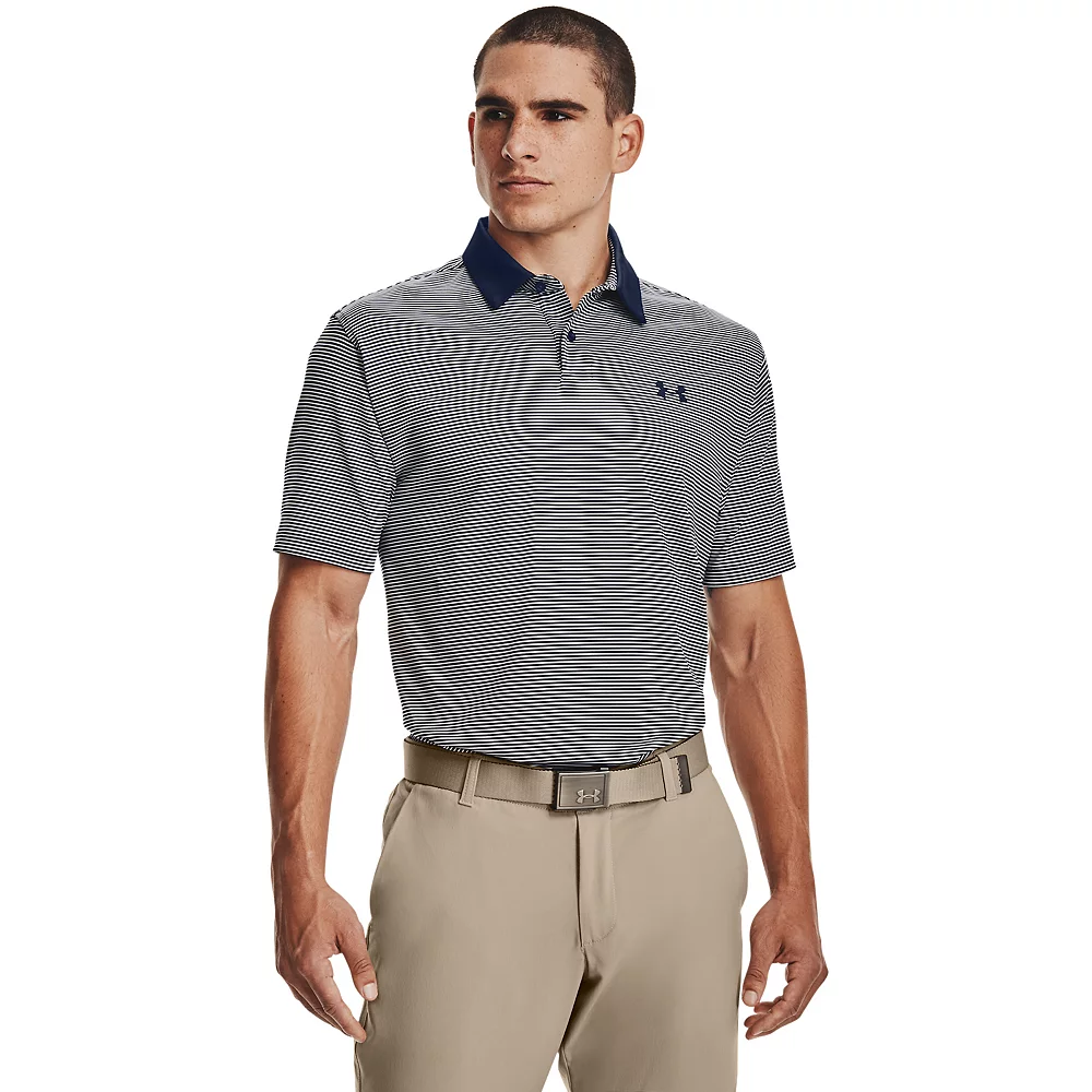 Men's Under Armour Striped Classic-Fit Performance Golf Polo 6 Men's Under Armour Striped Classic-Fit Performance Golf Polo - Image 4