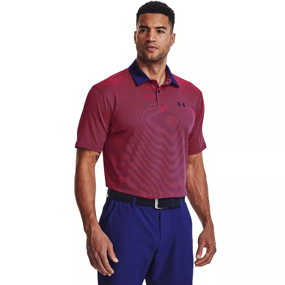 Men's Under Armour Striped Classic-Fit Performance Golf Polo 9 Men's Under Armour Striped Classic-Fit Performance Golf Polo - Image 7