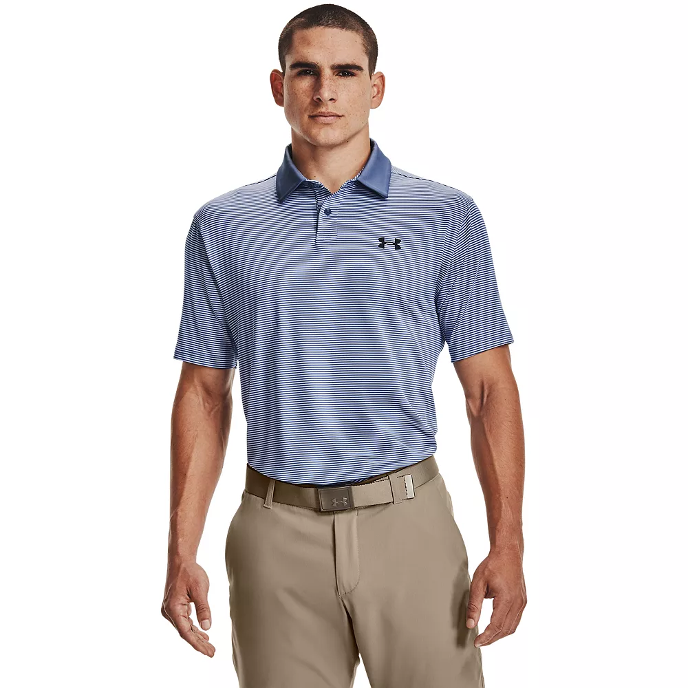 Men's Under Armour Striped Classic-Fit Performance Golf Polo 12 Men's Under Armour Striped Classic-Fit Performance Golf Polo - Image 10