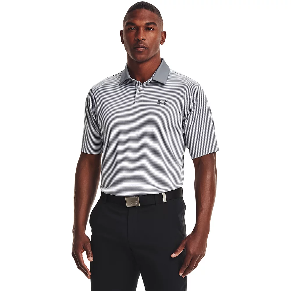 Men's Under Armour Striped Classic-Fit Performance Golf Polo 5 Men's Under Armour Striped Classic-Fit Performance Golf Polo - Image 3