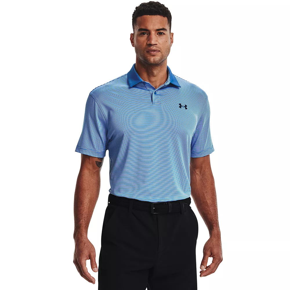 Men's Under Armour Striped Classic-Fit Performance Golf Polo 11 Men's Under Armour Striped Classic-Fit Performance Golf Polo - Image 9