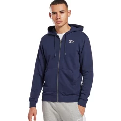 Men's Reebok Identity Full-Zip Hoodie -Outdoor Clothing Sales 4536035 Vector Navy