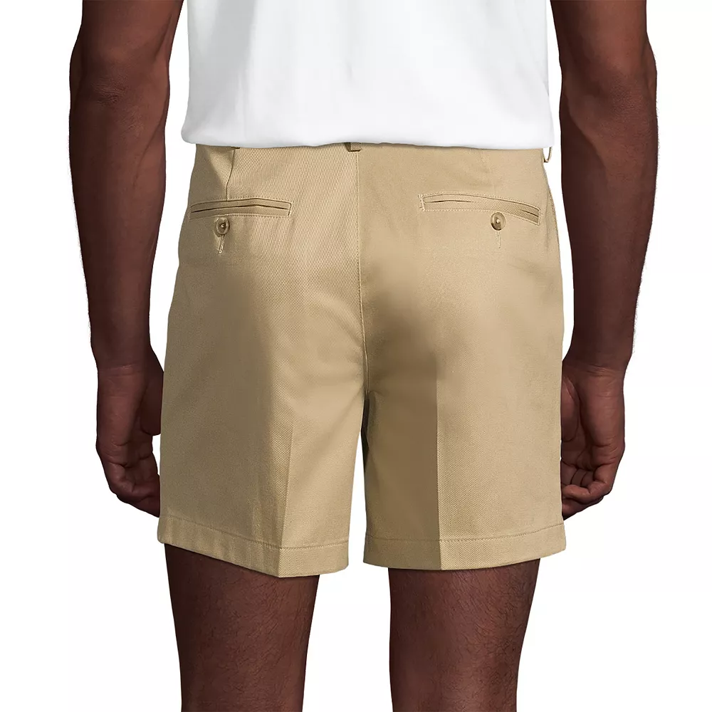 Men's Lands' End Comfort Waist 6-inch No-Iron Chino Shorts 7 Men's Lands' End Comfort Waist 6-inch No-Iron Chino Shorts - Image 5