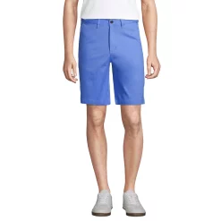 Men's Lands' End 9-inch Comfort-Waist Comfort-First Knockabout Chino Shorts -Outdoor Clothing Sales 4546004 Chicory Blue