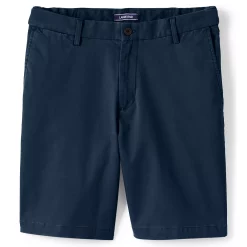 Men's Lands' End 9-inch Comfort-Waist Comfort-First Knockabout Chino Shorts -Outdoor Clothing Sales 4546004 Radiant Navy