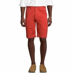 Men's Lands' End 11-inch Comfort-Waist Comfort-First Knockabout Chino Shorts 15 Men's Lands' End 11-inch Comfort-Waist Comfort-First Knockabout Chino Shorts -Outdoor Clothing Sales 4546007 Sunwashed Red
