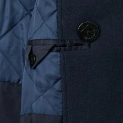 Men's Lands' End Wool-Blend Double-Breasted Peacoat -Outdoor Clothing Sales 4550758 ALT2