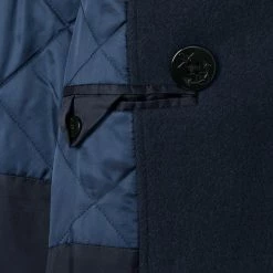 Men's Lands' End Wool-Blend Double-Breasted Peacoat -Outdoor Clothing Sales 4550758 ALT3