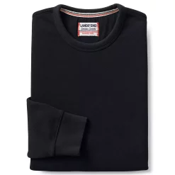 Men's Lands' End Serious Sweats Crewneck Sweatshirt -Outdoor Clothing Sales 4552006 Black