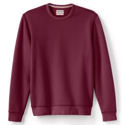 Men's Lands' End Serious Sweats Crewneck Sweatshirt -Outdoor Clothing Sales 4552006 Rich Burgundy