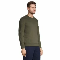 Big & Tall Lands' End Serious Sweats Crewneck Sweatshirt -Outdoor Clothing Sales 4552010 ALT2
