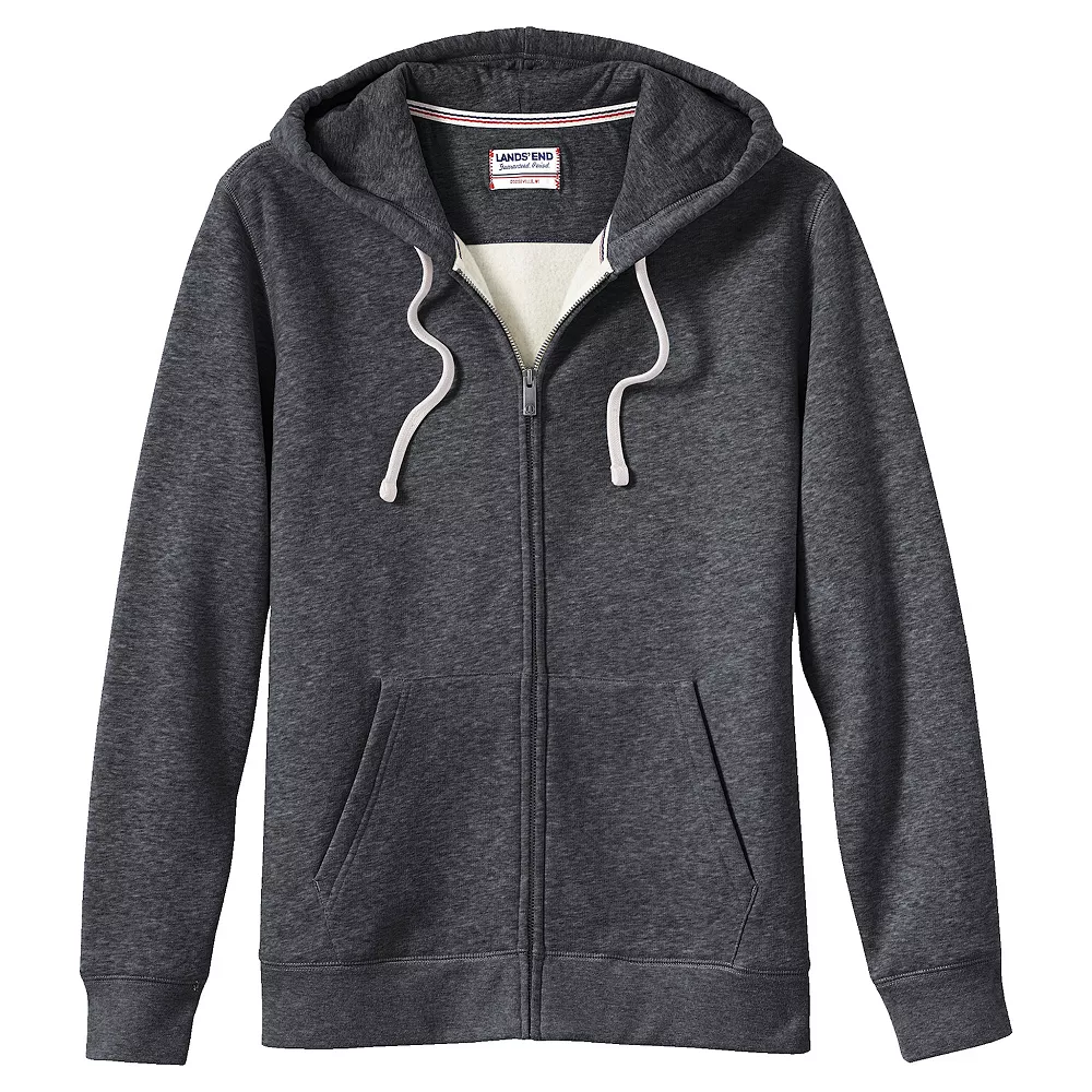 Men's Lands' End Serious Sweats Full-Zip Hoodie 6 Men's Lands' End Serious Sweats Full-Zip Hoodie - Image 4