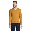 Men's Lands' End Fine-Gauge Cashmere V-neck Sweater -Outdoor Clothing Sales 4552780 Golden Brown