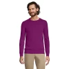 Men's Lands' End Fine-Gauge Cashmere Crewneck Sweater -Outdoor Clothing Sales 4552782 Fuchsia Plum