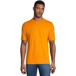 Men's Lands' End Super-T Short Sleeve T-Shirt -Outdoor Clothing Sales 4553953 Orange Glow