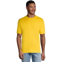 Men's Lands' End Super-T Short Sleeve T-Shirt -Outdoor Clothing Sales 4553953 Sunset Yellow