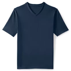 Men's Lands' End Super-T V-Neck Tee -Outdoor Clothing Sales 4553954 Radiant Navy