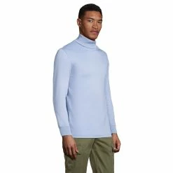 Big & Tall Lands' End Super Soft Supima Turtleneck -Outdoor Clothing Sales 4555556 ALT2