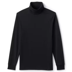 Big & Tall Lands' End Super Soft Supima Turtleneck -Outdoor Clothing Sales 4555556 Dark Charcoal Heather