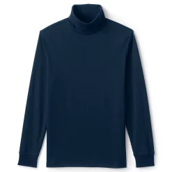 Big & Tall Lands' End Super Soft Supima Turtleneck -Outdoor Clothing Sales 4555556 Radiant Navy